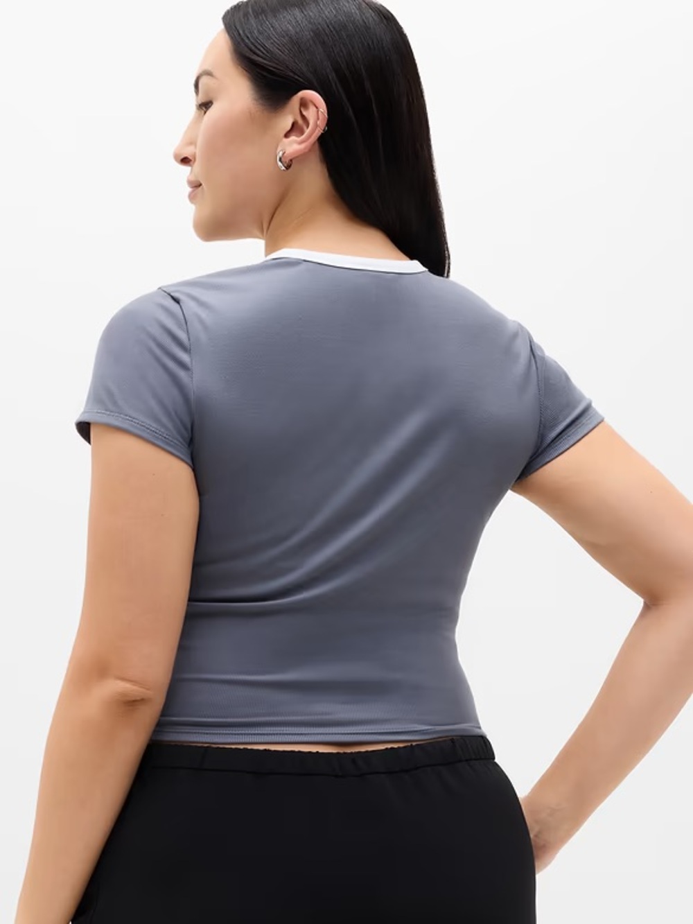 Athleta Signature Rib Cropped Top - Picture 3 of 13